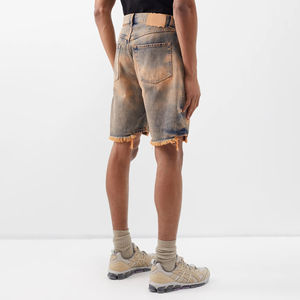 Jean d'été vintage de qualité supérieure pour hommes, shorts en jean personnalisés pour hommes, shorts en jean avec logo personnalisé, vente en gros - Product Image 5