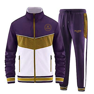 Conjunto Deportivo de 2 Piezas para Hombre, Estampado Sólido, Resistente al Viento, Transpirable, Ecológico, 100% Algodón, para Entrenamientos de Invierno, Informal, para Correr - Product Image 4