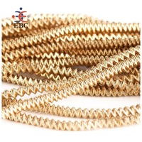 Vente en gros de fil torsadé rugueux, perle, pourpre, lingots d'or, fil de type froissé, matériel de broderie zari