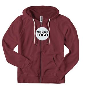 Sudaderas con capucha para hombre con cremallera frontal, sudaderas con capucha de color Bella Canvas con cremallera - Product Image 5