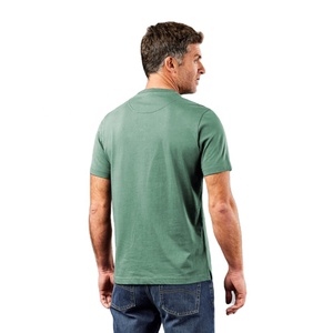 เสื้อยืดคอกลมแขนสั้นสำหรับผู้ชายเสื้อยืดผ้าฝ้ายทรงพอดีตัวปกติสำหรับฤดูร้อนน้ำหนักเบาคลาสสิก - Product Image 2