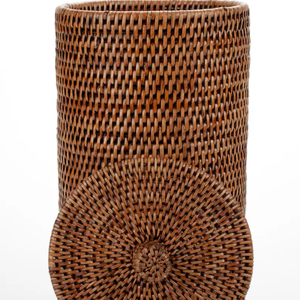 Porte-papier toilette en rotin tissé à la main - Product Image 4