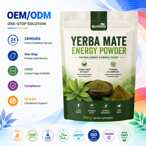 Extrait de Yerba Maté <span class=keywords><strong>Bio</strong></span> en Poudre : Densité Nutritionnelle Holistique, Formulation Minimaliste, Végétalien, Halal, Consommation Quotidienne - Product Image 1