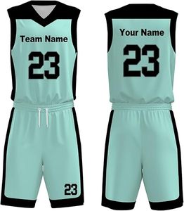 Uniforme de baloncesto ligero para adultos Estilo único Color sólido Conjunto de talla grande de alta calidad Transpirable 100% Poliéster Rápido - Product Image 1