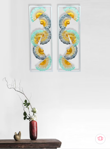 Ak – Kart en métal en laiton, fente spéciale, deux panneaux verticaux, Art mural - Product Image 2