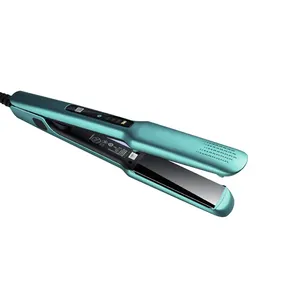 Display LCD verde straightener cabelo ferro revestimento cerâmico uso salão e home plates straightener ferro gordura cabelo straightener