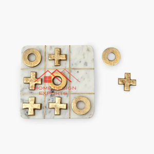 Pure White Marble TicTactoe <b>Game</b> Wholesale Price Best Selling Indoor Home Kids <b>Game</b> - Product Image 2