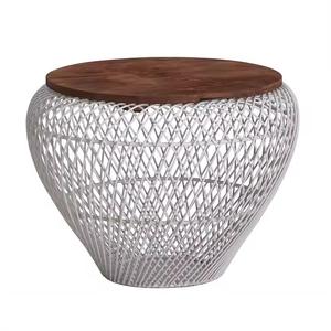 Meubles fabriqués à la main à bas prix Table d'appoint finie naturelle pour décor de salon Table d'appoint en bois C avec aspect Premium - Product Image 2