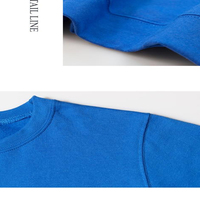 Toptan Büyük Beden Erkek %100 Pamuklu Örme Astarlı Polar Sweatshirt Uzun Kazak Kalın Bisiklet Yaka OEM Baskılı Yıkanmış