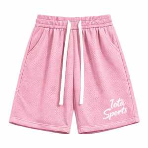 Shorts de basket-ball pour hommes en maille respirante, 100% polyester, écologiques, anti-UV, séchage rapide, 7 pouces, gris, vente en gros - Product Image 4