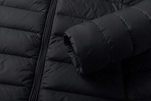 Veste matelassée brillante pour femmes Rembourrage en coton respirant Hiver Motif uni Broderie Col montant en laine Imperméable Coupe-vent - Product Image 5