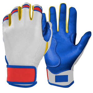 Guantes de bateo de béisbol de puño corto duraderos y cómodos Guantes de bateo de tallas juveniles para adultos personalizados de alta calidad - Product Image 1