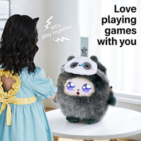 Sac à dos bandoulière Jopark gris avec écran LED mignon, poupée IA, adorable jouet en peluche violet en coton, unisexe, toutes les générations, vente en gros ODM