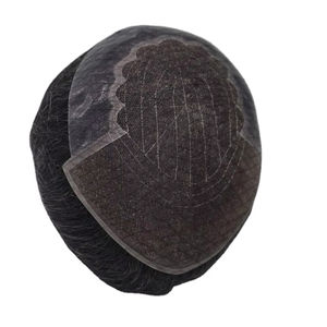 Peluca de Cabello Humano Q6 Yaki para Hombre, Tupé de Cabello Virgen Remy con Trama Única, Rizado Naturalizador Bangladash, Extensión de Cabello con Gorro Remi - Product Image 1