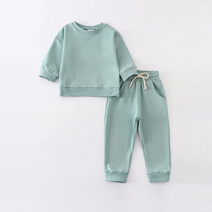 Conjunto de 2 Piezas Unisex para Niños, Sudadera con Capucha de Talla Grande, 100% Algodón, Ropa de Boutique con Capucha, Ropa Deportiva, Traje para Correr, Trajes Deportivos de Invierno - Product Image 3