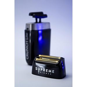 Tondeuse à cheveux électrique rechargeable noire, rasoir rotatif à double lame lavable pour le visage, le corps et la barbe, de fabrication allemande - Product Image 1