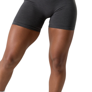 Shorts Deportivos de Cintura Media sin Costuras para Mujer, Color Gris Oscuro, Elásticos, de Compresión, para Entrenamiento, Fitness, a Prueba de Sentadillas - Product Image 6