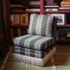 HEC Modulaire Mid-Century Designer Loungestoel Babylon Draaistoel Luxe Gefranjerde Accentstoel Hout+Schapenvacht Barmeubilair - Product Image 6