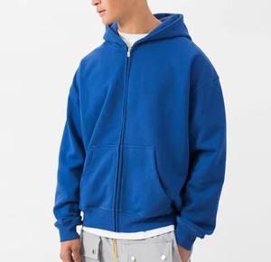 OEM Sweat à capuche intégral en coton et polyester de haute qualité avec fermeture éclair pour hommes Sweats à capuche avec fermeture éclair pour hommes - Product Image 2