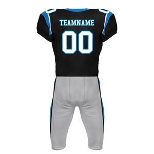 Conjunto de uniforme de fútbol americano de alta calidad, poliéster hecho con cuello en V, ropa deportiva de media manga, traje de uniforme de fútbol americano para adultos - Product Image 4
