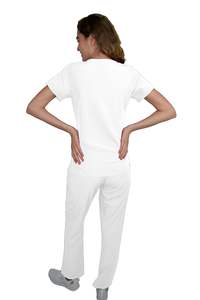 Moda Hospital Scrub trajes algodón médico Scrubs uniformes conjuntos personalizados Jogger venta al por mayor enfermería médico Unisex desgaste - Product Image 4