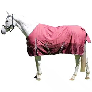ผ้าห่มม้า840D ฤดูหนาวกันน้ำพรมม้าน้ำหนักปานกลางสีกรมท่าผ้าห่มกันลมและกันน้ำ - Product Image 2