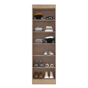 Armario de Estilo Moderno NUEVO QUARTZO de 2 Puertas / Zapatero, Mueble para Dormitorio, Aglomerado de Madera, Color Madera, Diseño Brasileño, Cerámica - Product Image 3