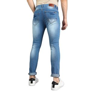 Pantalones Vaqueros de Mezclilla Ajustados para Hombre, Diseño Personalizado, Estilo Nuevo, Cierre de Botones, Tallas Grandes, Servicio OEM, Venta al Por Mayor - Product Image 2