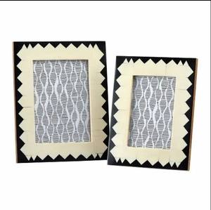 100% Best Quality Polished Rectangle Bone Inlay European <b>Photo</b> <b>Frame</b> with Love Style Line Design for Home or Hotel Decor - Product Image 1