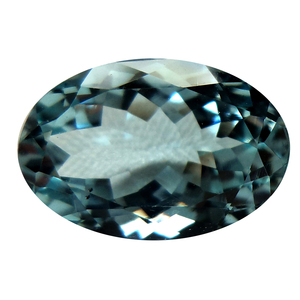 Piedras preciosas sueltas de corte facetado aguamarina azul transparente de forma ovalada de alta calidad certificada para uso en joyería Venta OEM - Product Image 1