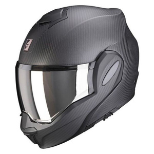 Casco Modular de Media Cara EXO-TECH EVO de Fibra de Carbono, Talla XL, Cierre Rápido para Motociclismo - Product Image 2