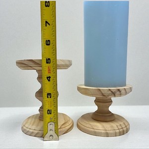Portavelas de Madera Hecho a Mano Ecológico, Soporte Decorativo para Velas para Yoga, Meditación, Decoración de Spa - Product Image 6