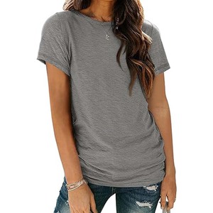 Camisetas Casuales de Verano para Mujer, Cómodas, de Corte Regular, Ecológicas, de Secado Rápido, Transpirables, 100% Algodón - Product Image 1