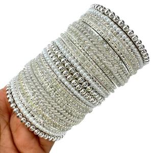 100% High Quality Wedding Wear Custom Design Bridal Bangles <b>Sets</b> Cheap Price Bridal Chura <b>Set</b> at Low MOQ - Product Image 1