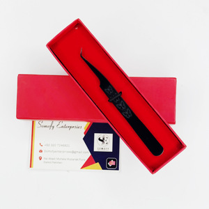 Professionnel personnalisé 45 degrés Bla Plasma couleur papillon poignée conception lisse poignée à la main durable pince à cils - Product Image 2