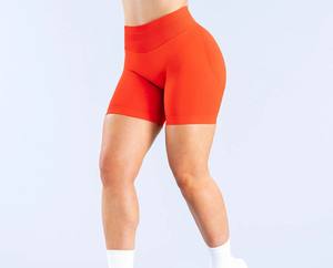 Shorts de sport pour femmes de haute qualité, respirants, en spandex, pour l'entraînement, le yoga, la course à pied, séchage rapide, fermeture à cordon, personnalisable - Product Image 5