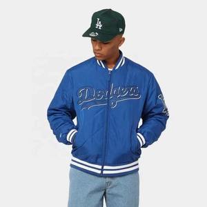 OEM Service Men's Custom Satin Embroidered <b>Baseball</b> <b>Bomber</b> <b>Jacket</b> College <b>Jacket</b> Lettermen Satin <b>Baseball</b> <b>Jacket</b> for men - Product Image 2