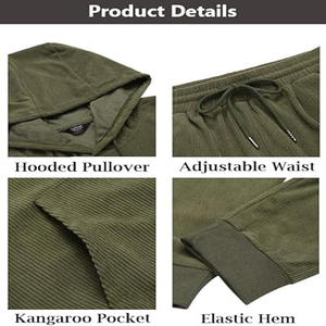 Men's <b>Tracksuit</b> 2 Piece Set Hoodie Sweatsuits Athletic Jogging Suits Casual Sports Outfits - Product Image 5