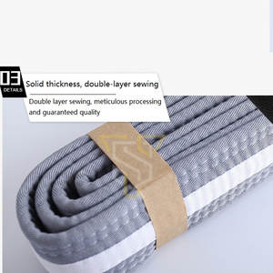 Cinturones de Karate Profesionales Unisex, Ropa Deportiva de Algodón de Alta Calidad para Adultos, Logotipo Personalizado OEM, Nuevo, Entrenamiento de Artes Marciales - Product Image 3