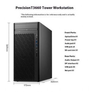 Menara stasiun kerja komputer kinerja tinggi dengan prosesor Intel i9-13900K, RAM 8GB, HDD 2TB, Desktop untuk penggunaan kantor dan desain - Product Image 2