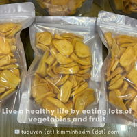 Chips de Jackfruit Séché Croustillant du Vietnam 100% Jackfruit Frais Saveur Sucrée Sans Sucre Texture Moelleuse Snacks Fruits et Légumes OEM