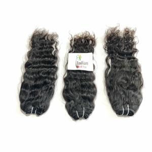 ผมต่อแบบหยักลอนสำหรับผู้หญิงผมคนอินเดียคลื่นลึกสีธรรมชาติสีดำ100% - Product Image 2