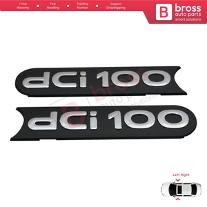 BSP567 2 Piezas Emblema de Monograma Negro dci100 para Puerta Lateral para Master MK2 Movano Interstar X70 - Product Image 2