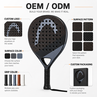 Raqueta de Pádel de Fibra de Carbono y Nailon con Diseño de Diamante, Logotipo Personalizado, Venta al Por Mayor, Profesional, Ligera, para Exteriores