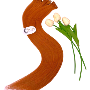Extensiones de Cabello Humano Remy Natural Liso Naranja SDD de Alta Calidad, Estilo Cinta Delgada, con Cutícula Alineada, 100% Vietnamita Real - Product Image 4