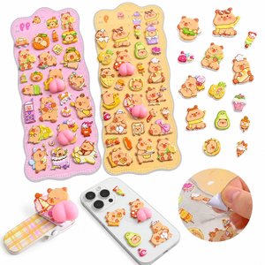Pegatina Adhesiva de PVC Ecológica con Dibujos Animados, Forma Personalizada, Regalo Promocional para Recompensas Escolares, OEM/ODM Disponible - Product Image 1