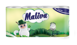 Papier toilette écologique personnalisable Maliva Alpine 8 rouleaux, ouverture facile, vente en gros pour la maison - Product Image 2