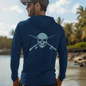 Custom men <b>fishing</b> shirts with hood breathable long sleeves OEM logo design for branding <b>gifting</b> and outdoor use - Product Image 5