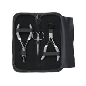 Hair Extension <b>Tools</b> Kit Micro Bead Opening & Closing Pliers Precision Mini Scissors Double Spring Crimping Pliers Salon <b>Tools</b> - Product Image 1