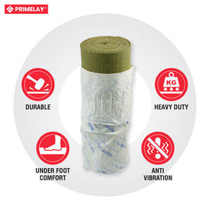 Base de goma de gofre natural de 6,5mm más solución de suelo de protección de alfombra insonorizada - Product Image 4